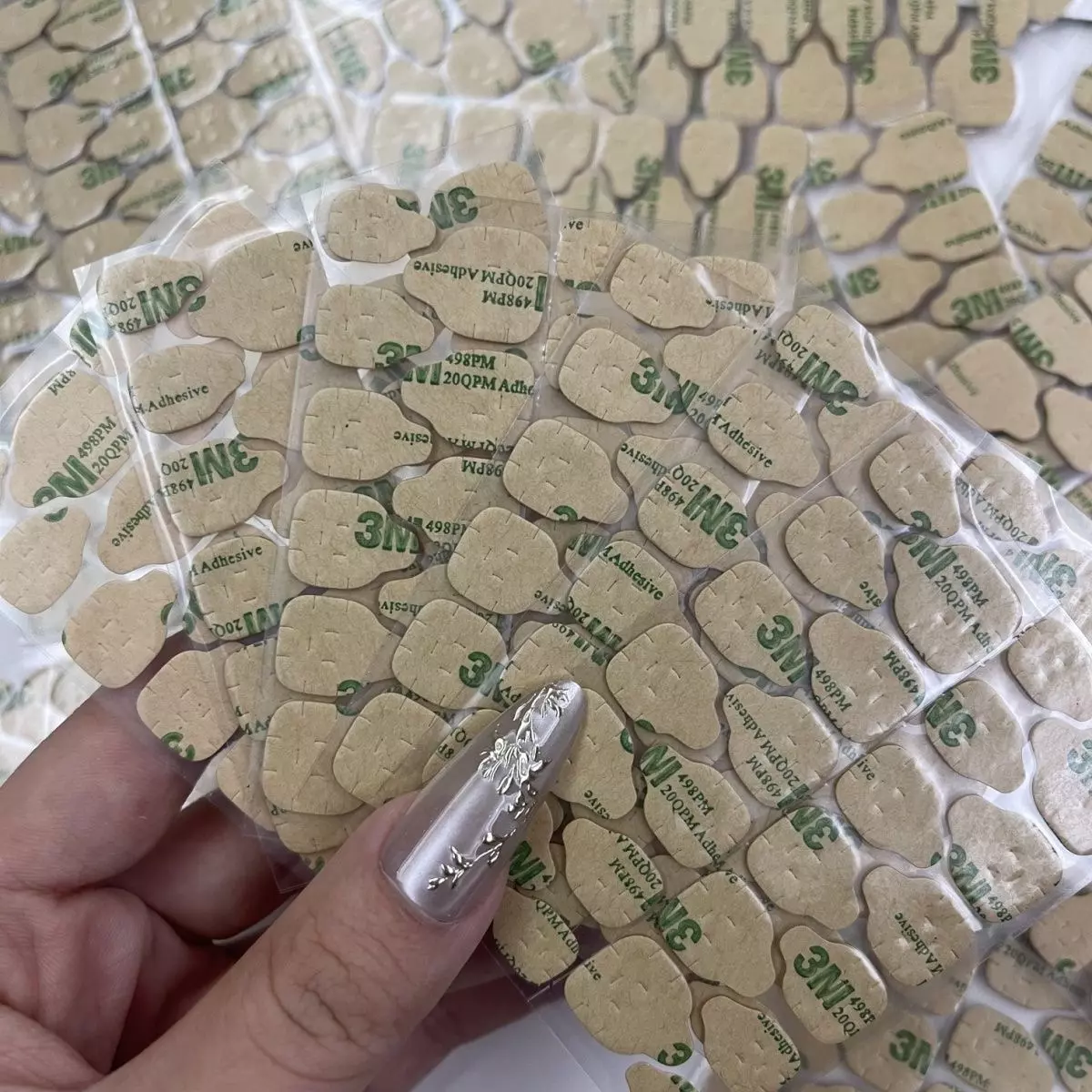 plant/3m Jelly glues for press on nails(10 pieces)-0