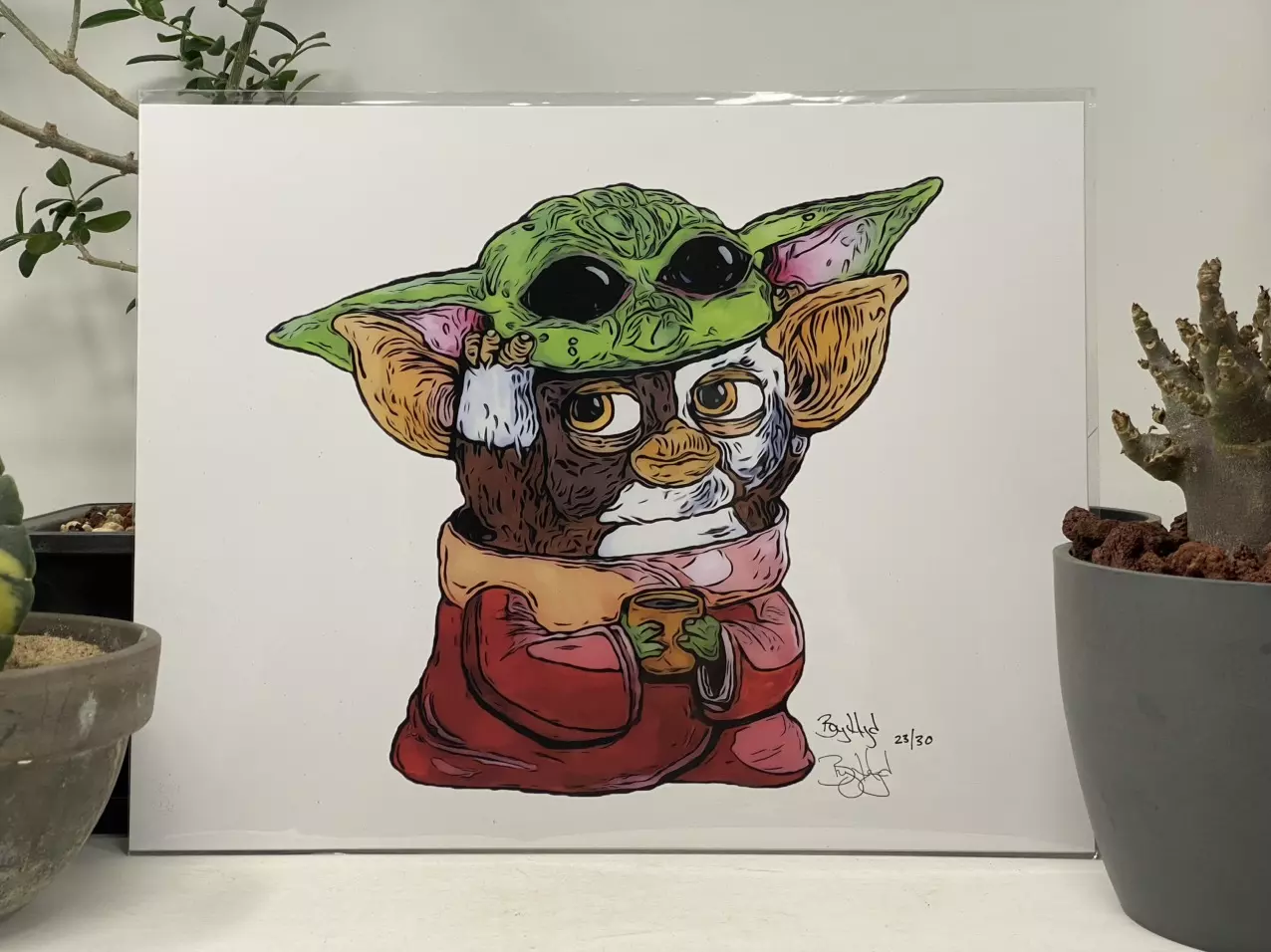 plant/Limited Edition Art Print. “Gizmo’s Halloween Costume”-0