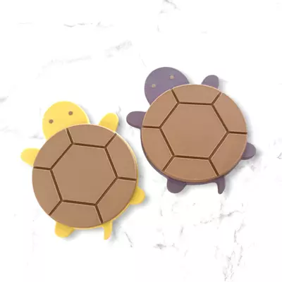 plant/Turtle coasters (set of 4)-choose your colors-5-thumbnail