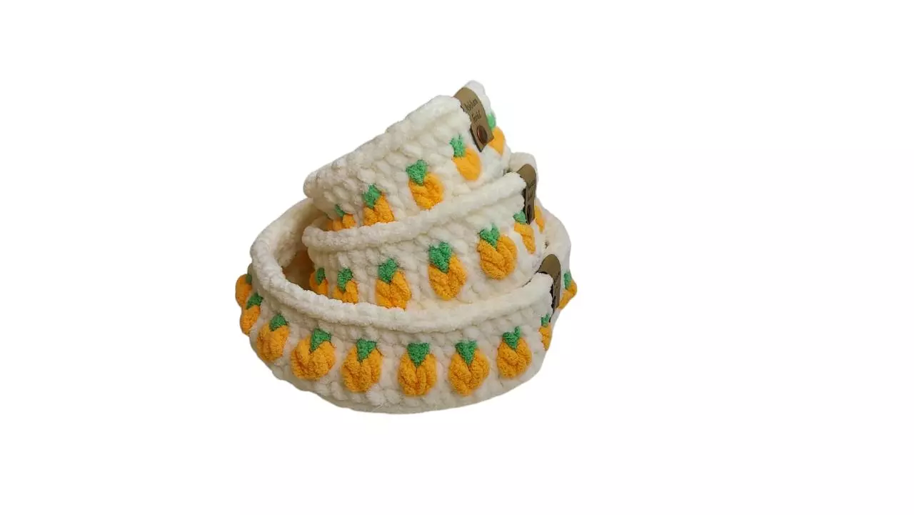 plant/Set of 3 Easter Carrot Baskets.-0