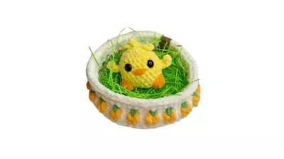 plant/Set of 3 Easter Carrot Baskets.-6-thumbnail