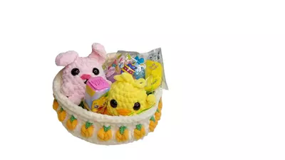 plant/Set of 3 Easter Carrot Baskets.-7-thumbnail