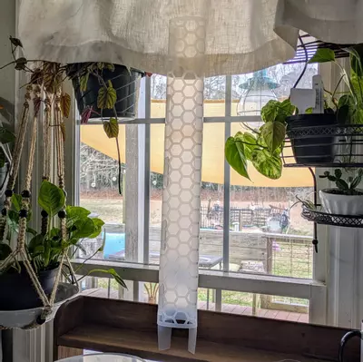 plant/(3)Stackable 24" Moss Poles Translucent Plastic 3 pack-0-thumbnail