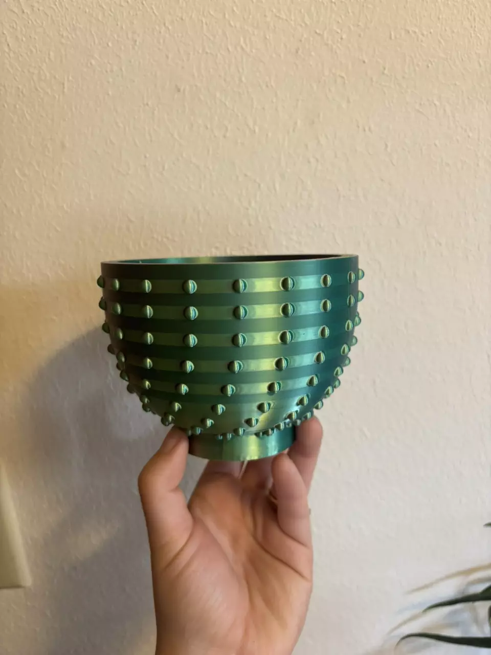 plant/4” Halloween Dragon Multi-Color Hobnail Pot-1