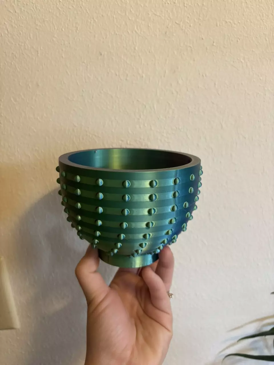 plant/4” Halloween Dragon Multi-Color Hobnail Pot-0