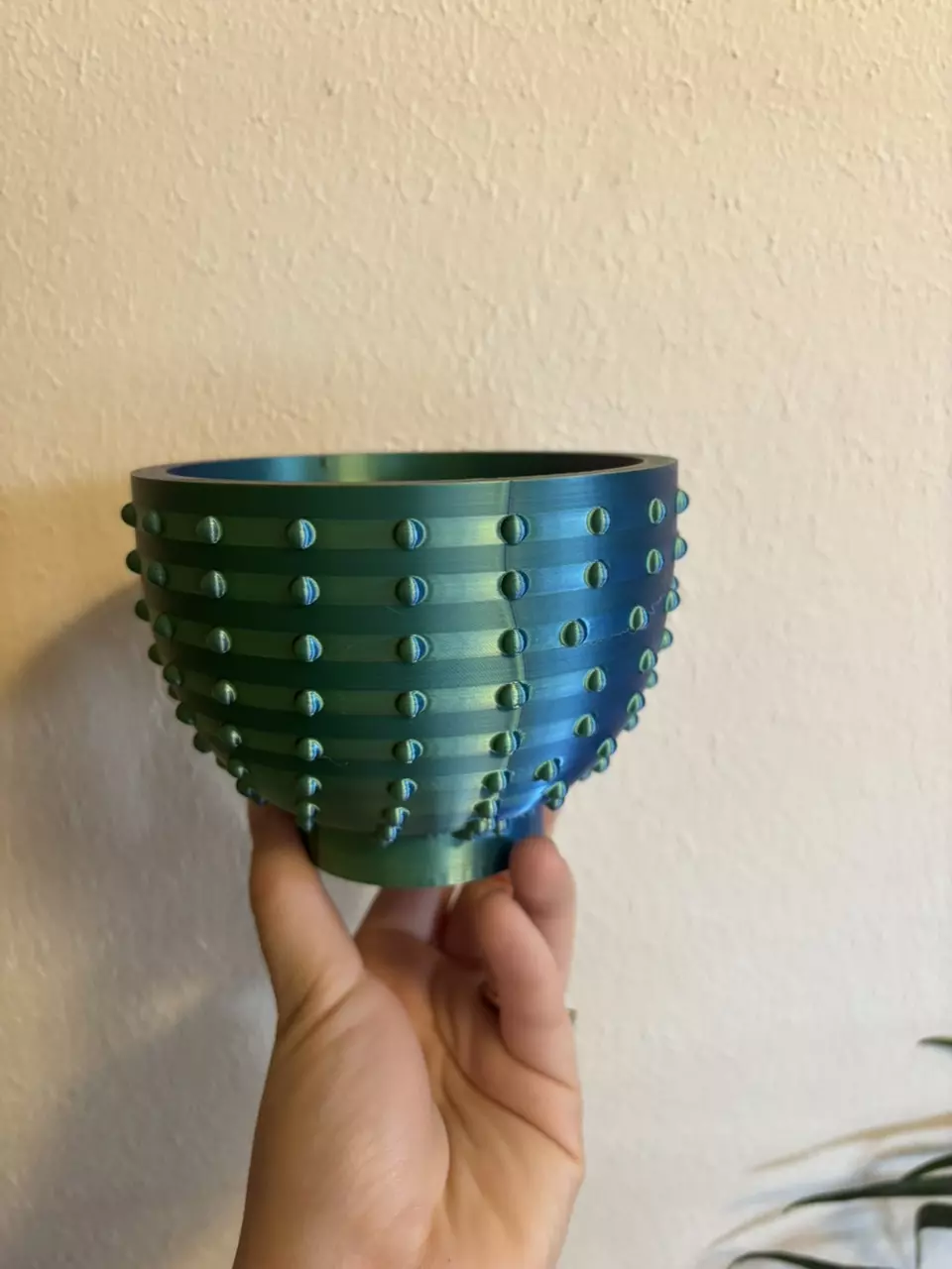 plant/4” Halloween Dragon Multi-Color Hobnail Pot-7