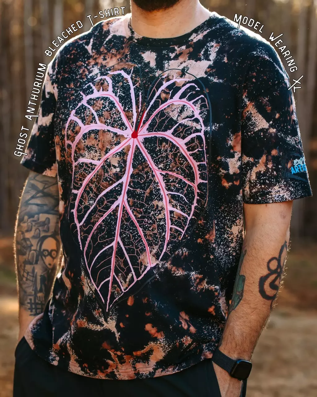 plant/Bleached Ghost Anthurium T-Shirt-0