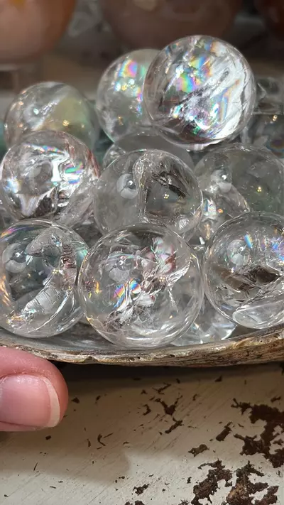 plant/$8 | Rainbow Quartz Sphere - seller’s choice-1-thumbnail