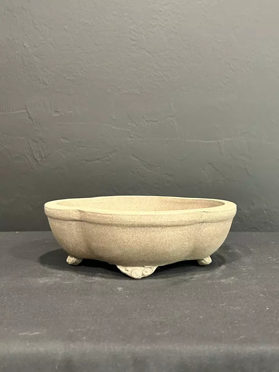 plant/8” Unglazed Bonsai Pot - Oval-0