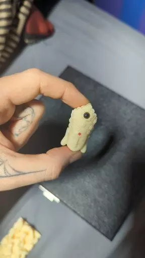 plant/Hand Carved Ivory Nut Pendant-0