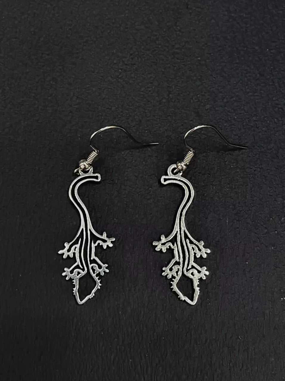 plant/Crested Gecko Earrings-0