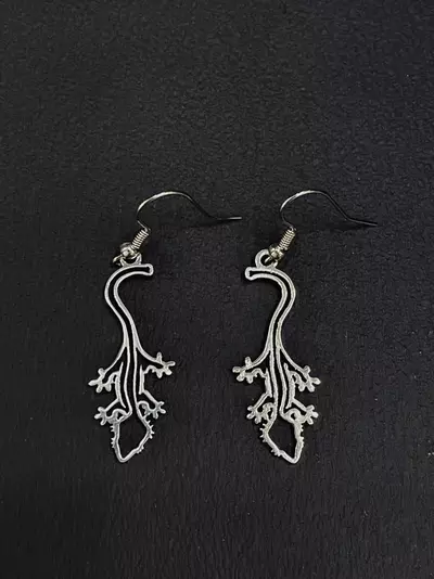 plant/Crested Gecko Earrings-0-thumbnail