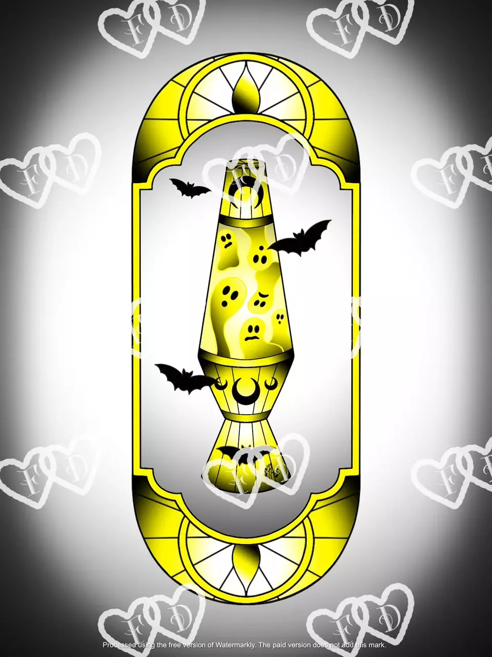 plant/Lava Ghosts - Yellow - Art Print-0