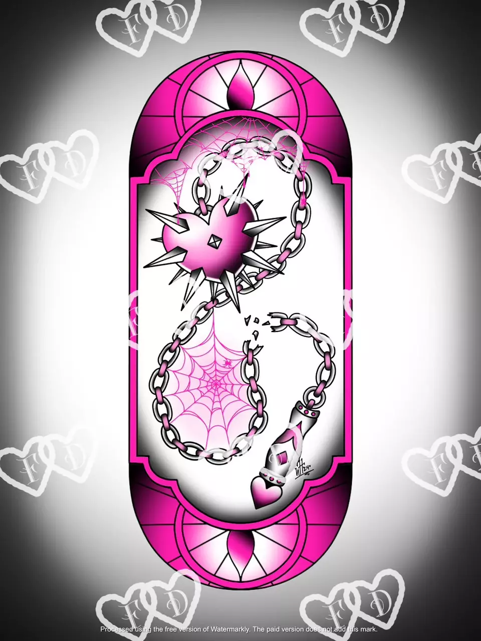 plant/Pretty Lil’ Flail - Pink - Art Print-0