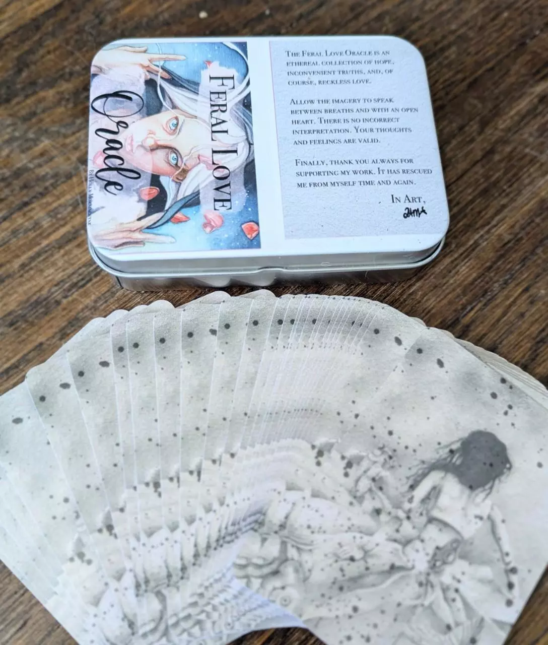 plant/Feral Love Oracle deck... 38 cards of original fantasy watercolor art-2