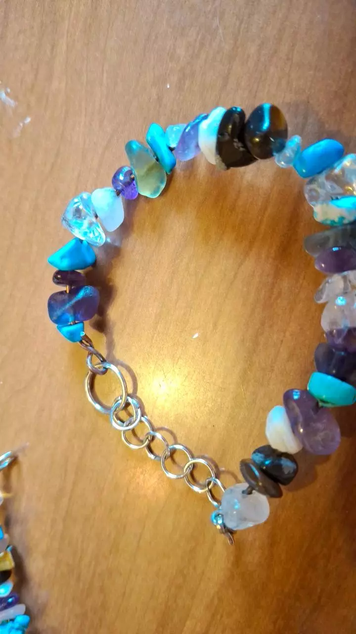 plant/Matching bracelet earring and keychain set-4