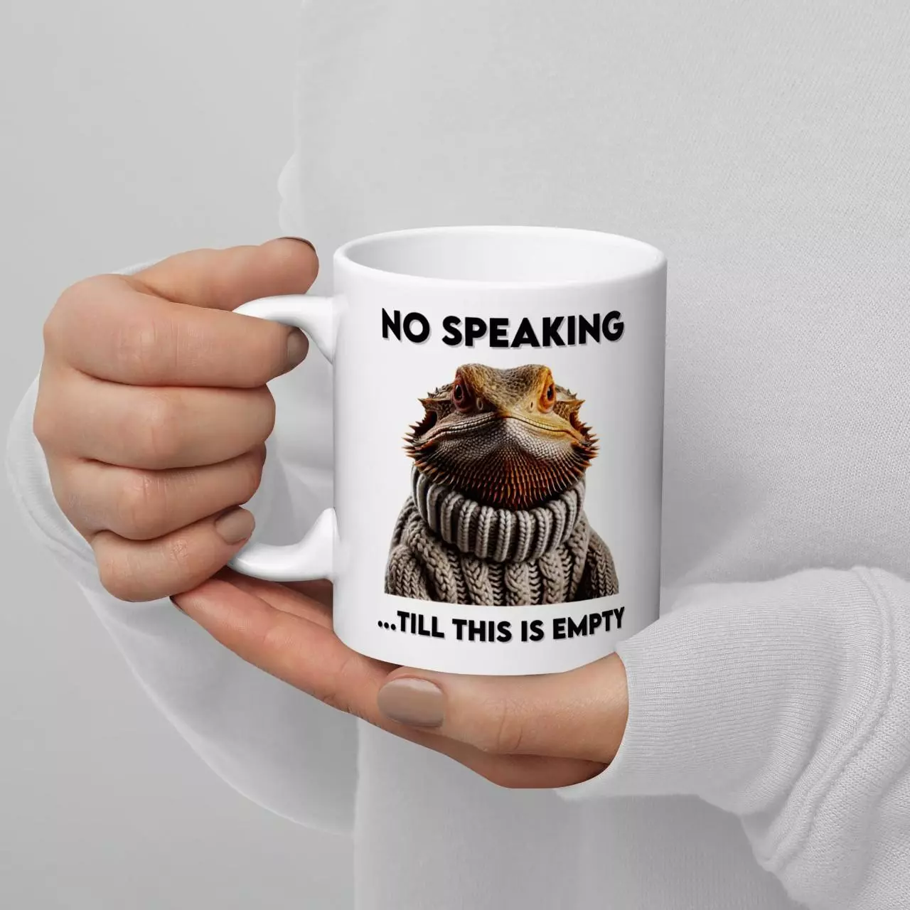 plant/No Speaking Bearded Dragon Mug-0