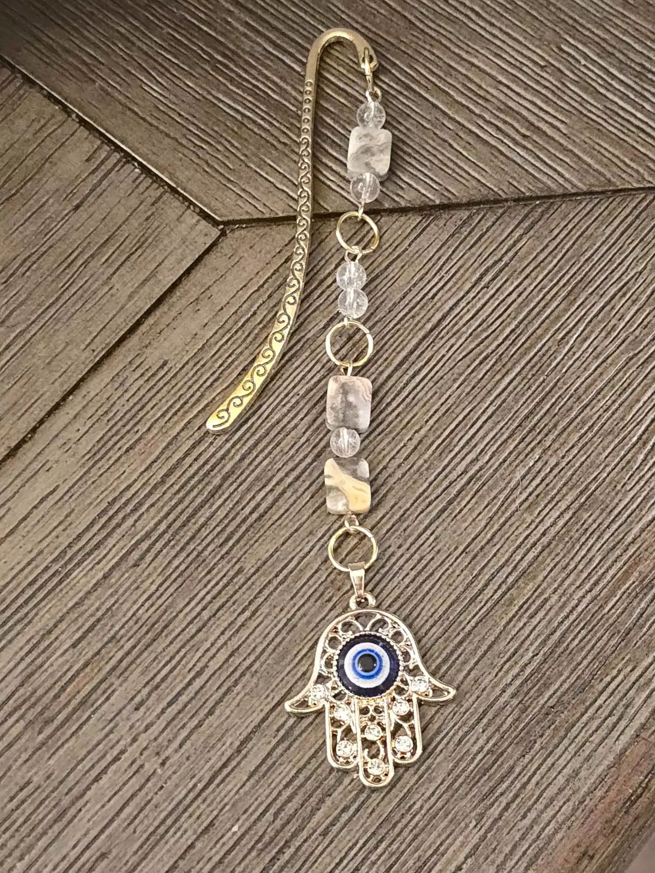 plant/Hamsa Hand Gold Bookmark/Plant Charm-0