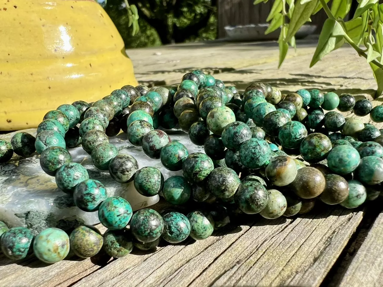 plant/African turquoise bracelet-2