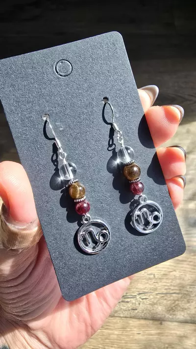 plant/Capricorn Earrings-0-thumbnail