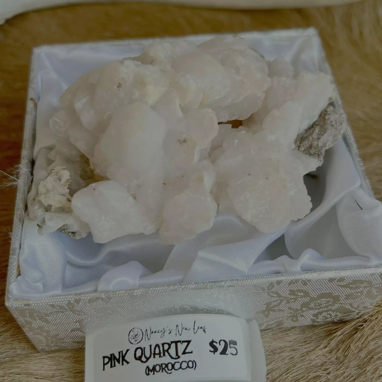 plant/Pink Quartz Specimen (Morocco, 2.5”)-2