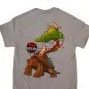 plant/Wigert’s Bonsai Snapping Turtle Shirt – Grey (Short Sleeve)-1