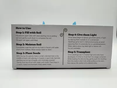 plant/Sili-Seedlings 2pk 10 cell Seed Starter Silicone Outdoor Planter Opal Blue-3-thumbnail