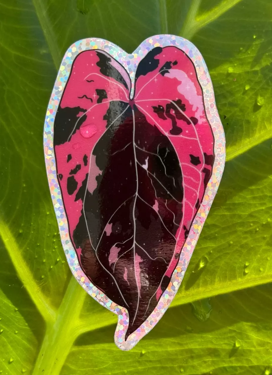 plant/MADZ Anthurium Glitter Sticker-0