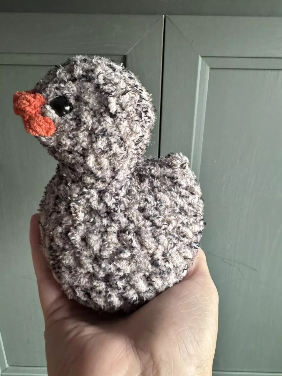 plant/Crochet Duck - Gray/Black-0