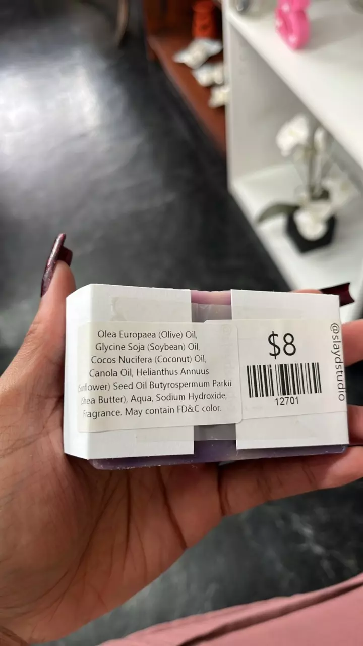 plant/Lavender Handmade Organic Soap 5oz-1