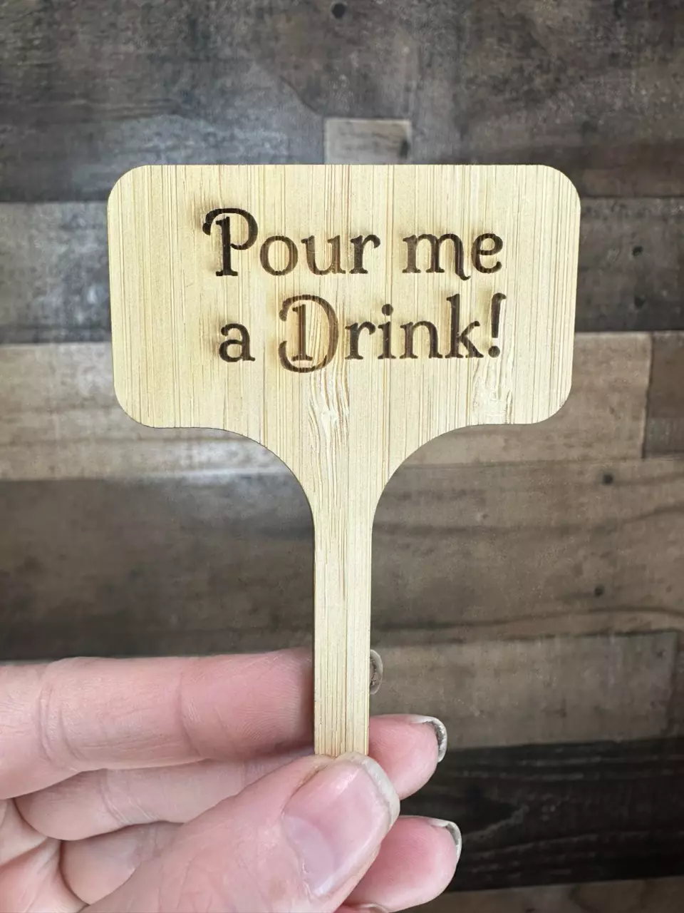 plant/Pour me a drink bamboo stake-0