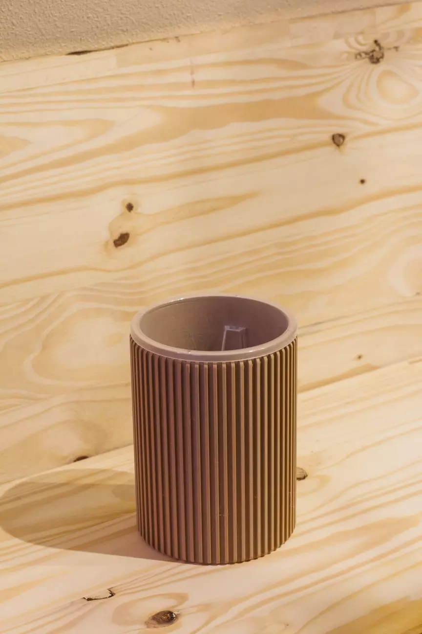 plant/LG Self Watering Pot - Tan - Inner Pot 5 x 6.26”-0