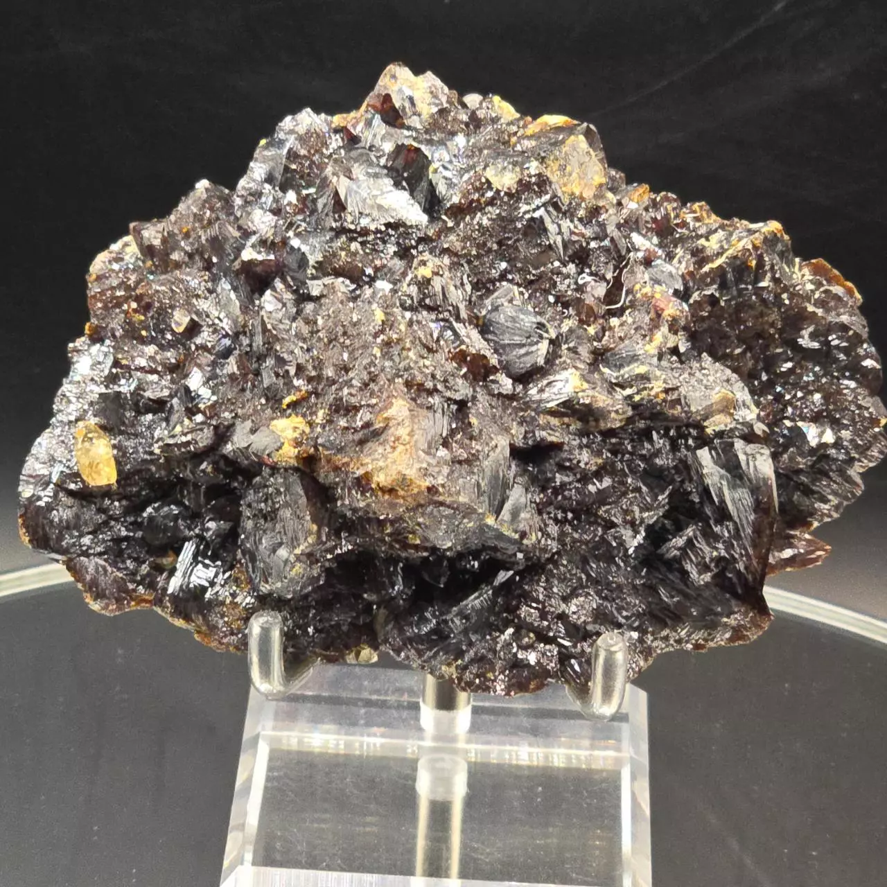 plant/Sphalerite w calcite from Elmwood Mine Tennessee-0