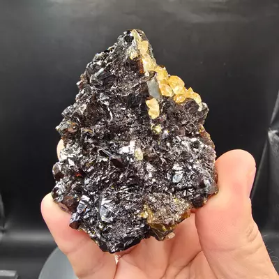 plant/Sphalerite w calcite from Elmwood Mine Tennessee-2-thumbnail