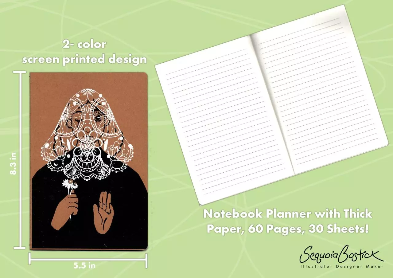 plant/Veiled Chamomile [Lined Notebook]-0