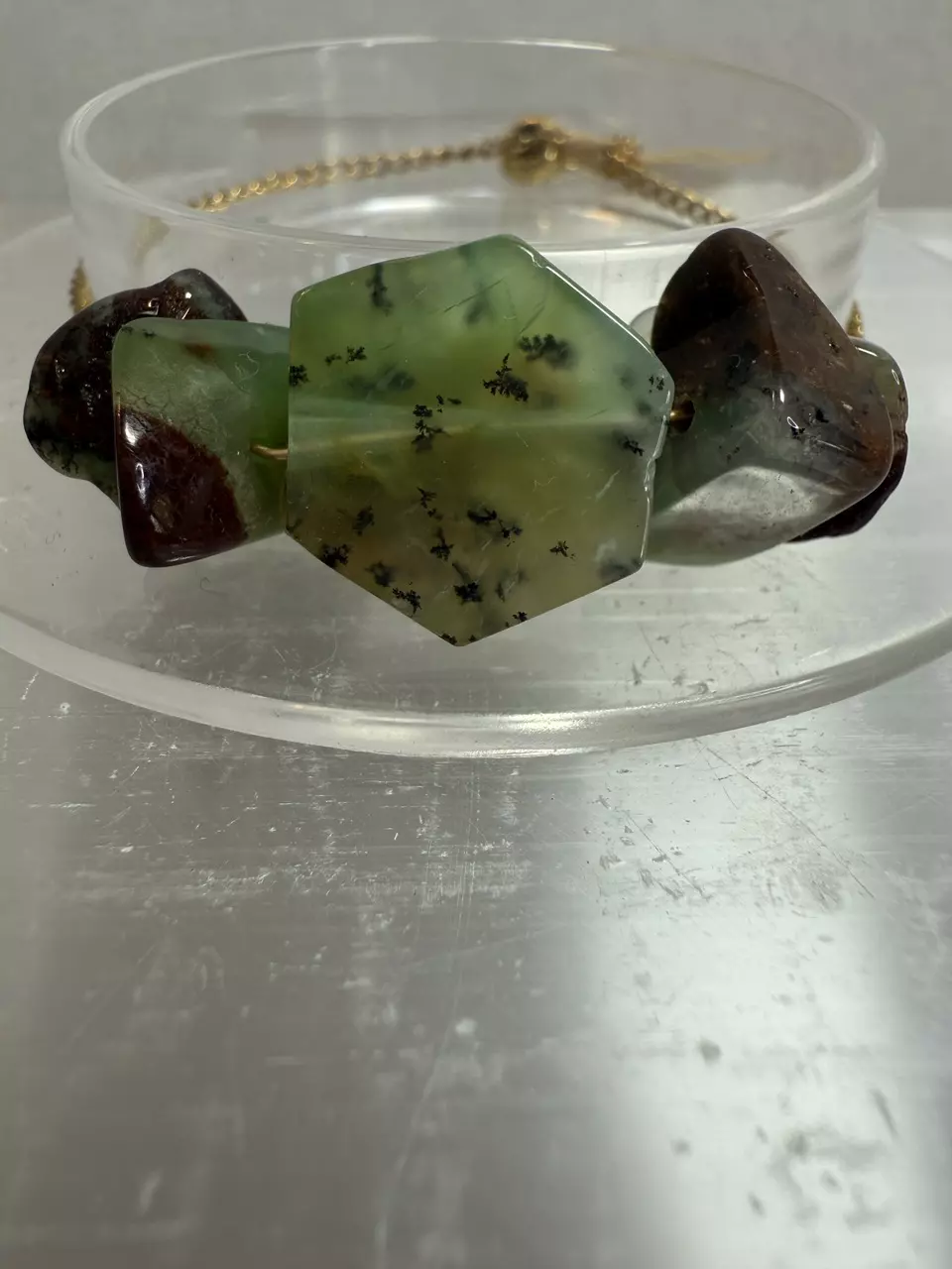 plant/Australian Chrysoprase bracelet-1