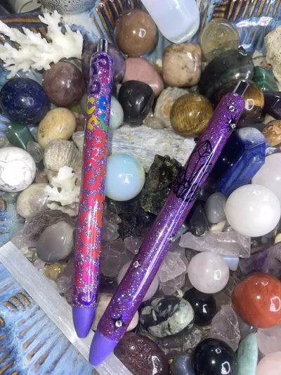 plant/Personalized/customizable resin pens 💖-2-thumbnail
