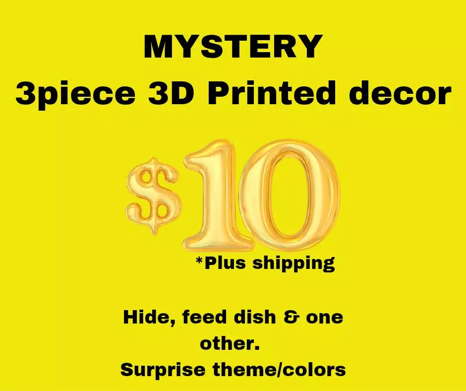 plant/3pc Mystery 3D printed decor-0