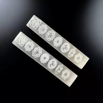 plant/Selenite Etched Chakra Charging Plate-1-thumbnail