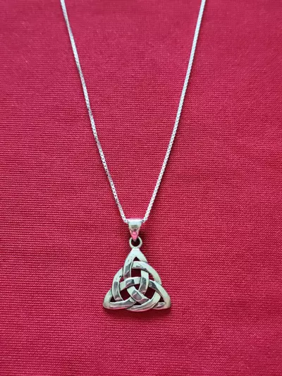 plant/Sterling Silver Celtic necklace-0-thumbnail