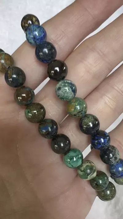 plant/Azurite Crysacolla bracelet-1-thumbnail
