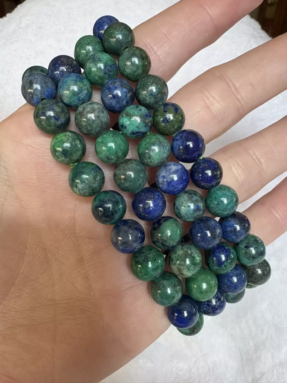 plant/Malachite and lapis lazuli bracelet-0