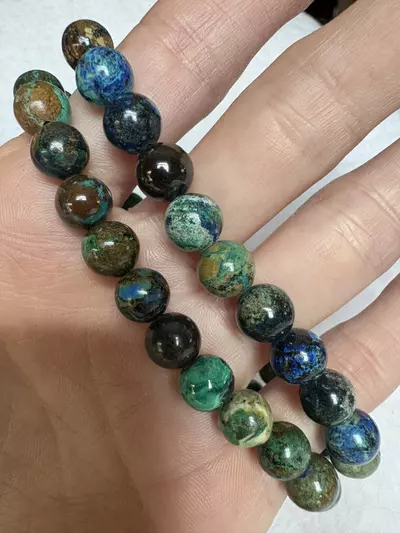 plant/Azurite Crysacolla bracelet-0-thumbnail