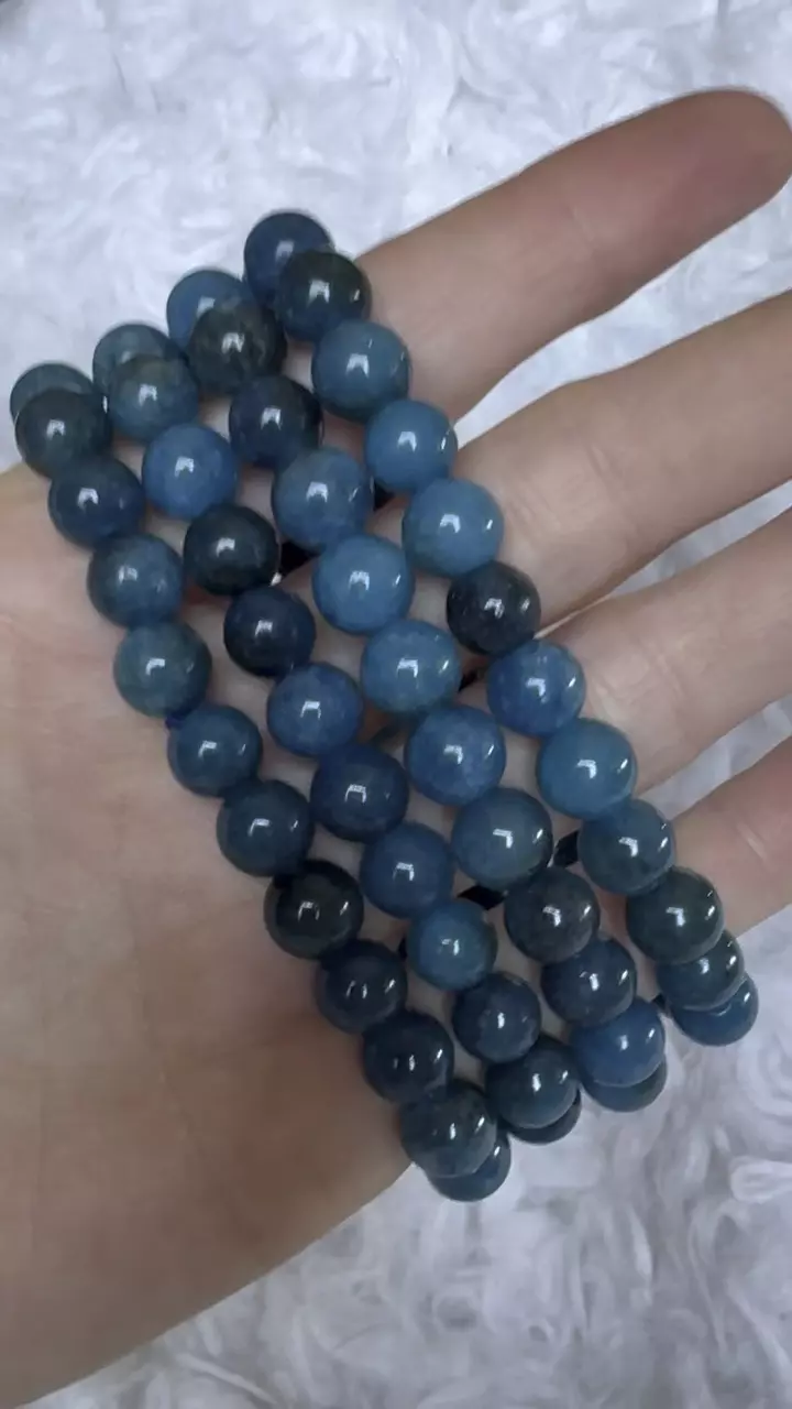 plant/Blue apatite bracelet-0