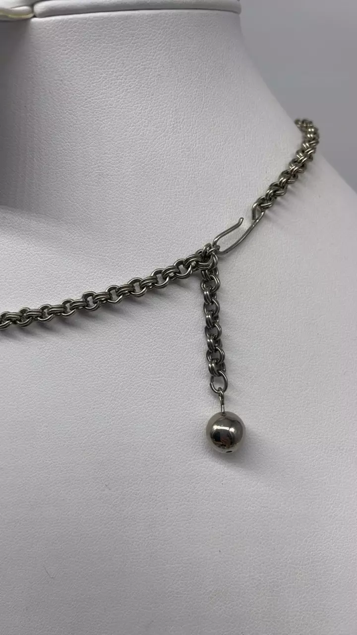 heat_pack/Silver tone Leaf  blue rhinestones 15”-2