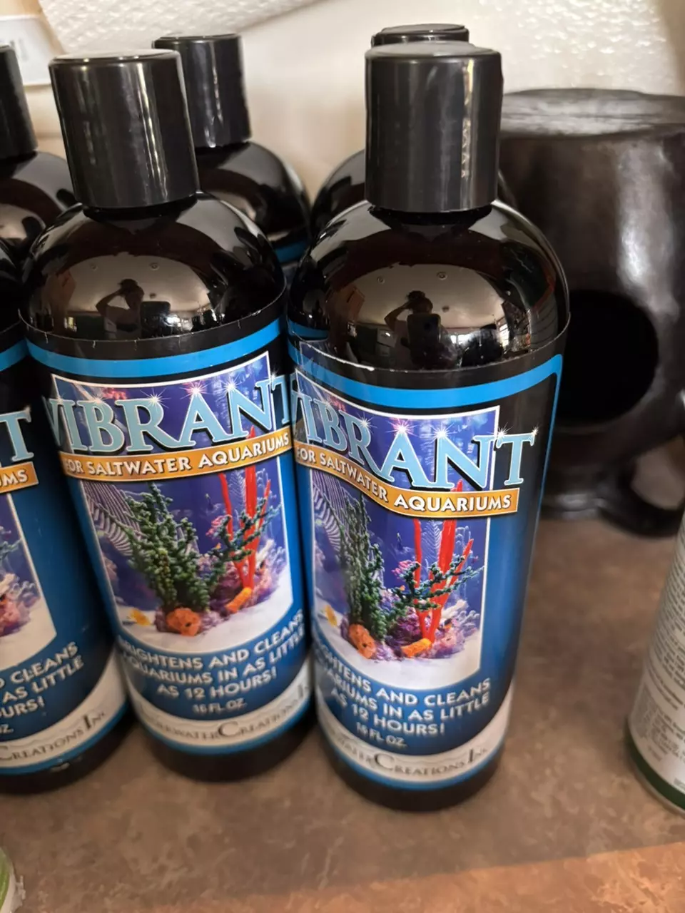 plant/Vibrant Saltwater Aquarium Cleaner 16 oz-0