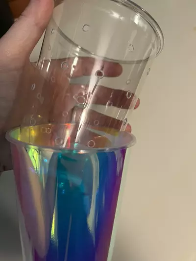 plant/Halo Holographic  -  1 each sm,md,lg  clear self watering pot-4-thumbnail