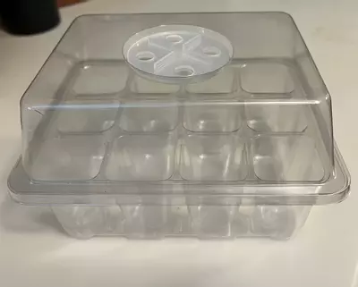 plant/Clear 12 cell dome tray-0-thumbnail
