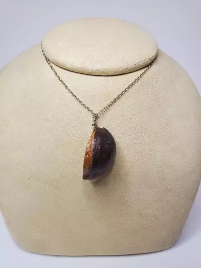 plant/Hickory Hull Necklace 16" Featuring Scoops-1-thumbnail