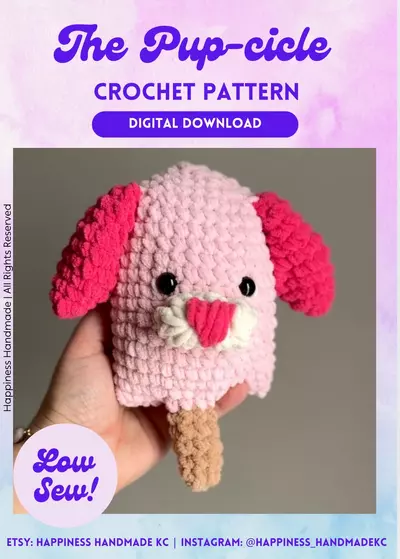 plant/The Pup-cicle Crochet Pattern - DIGITAL DOWNLOAD-0-thumbnail